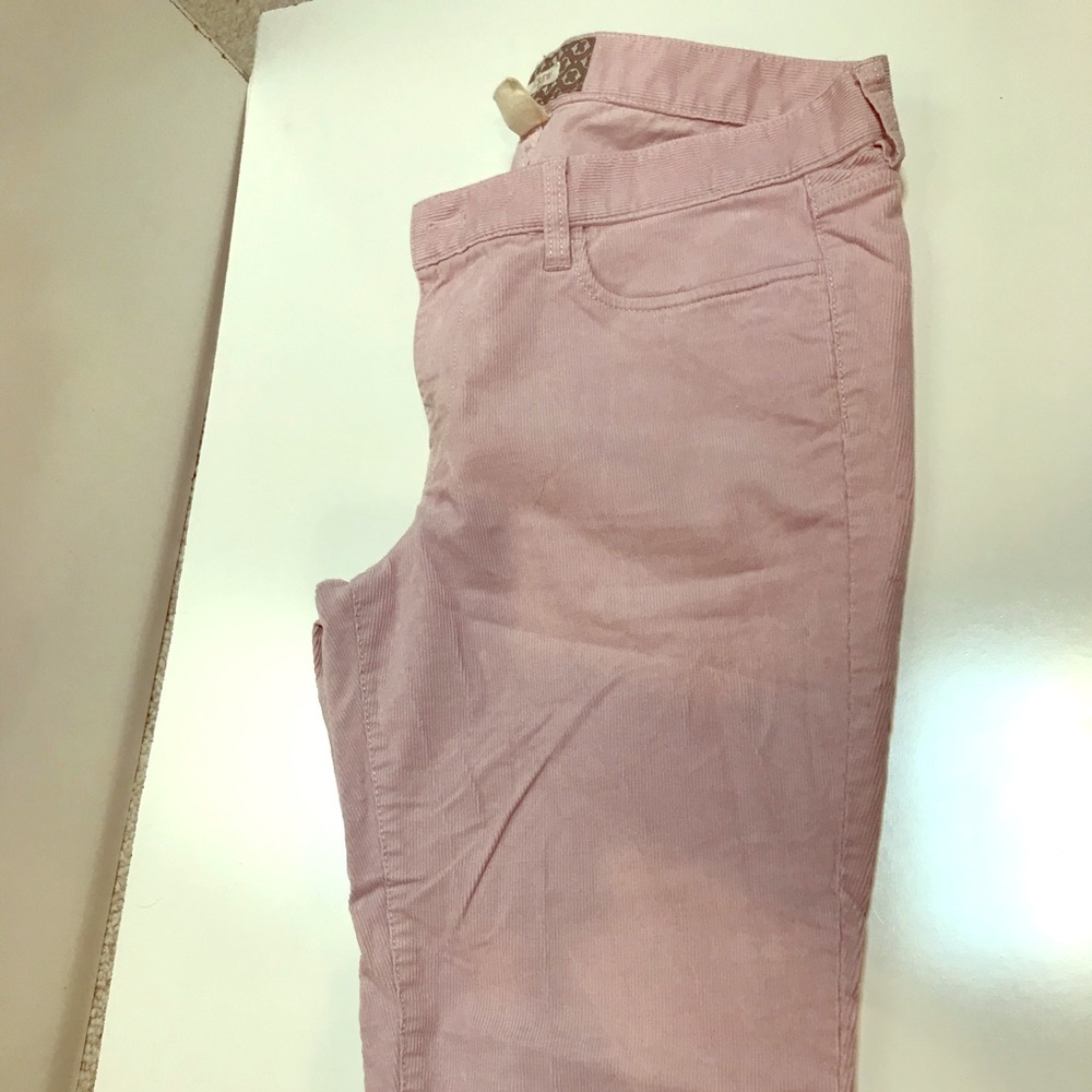 Light pink J.Crew matchstick corduroy pants